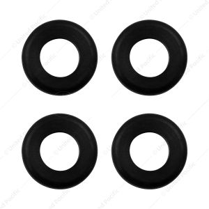 1" Mounting Hole Black Vinyl Grommet (4-Pack)