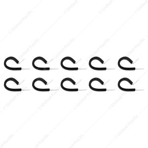 3/4" I.D. Santoprene Insulated Clamps w/ 1/4" Mounting Hole (10-Pack)