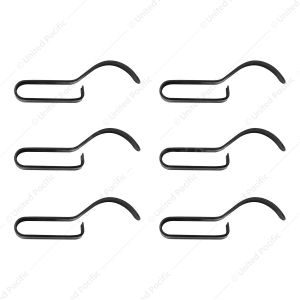 1-3/4"x1/2"x1/4" (LxWxH) Medium Steel Push-On Frame Clips (6-Pack)