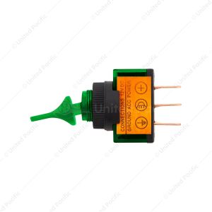 Green Illum Duckbill 20 Amp 12V S.P.S.T. On/Off 1 Pc.