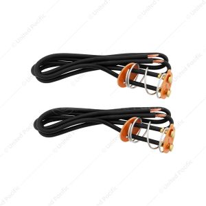 2-Wire Universal Double Contact Light Socket Base w/ Fiber Washers & Tension Spring, 2 Pcs.