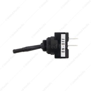 Black Non-Illum Toggle 20 Amp 12V S.P.S.T. Momentary On/Off 1 Pc.