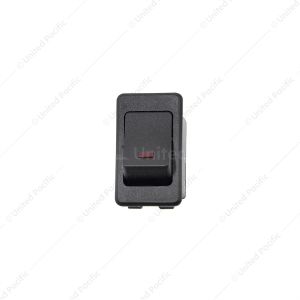 Black Rocker w/Red LED 16 Amp 12V S.P.S.T. On/Off 1 Pc.