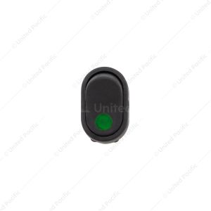 Green Illum Oval Rocker 16 Amp 12V On/Off 1/2" Dia. 1 Pc.