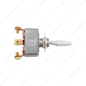 All Metal Heavy Duty Toggle w/ 3 Screw Terminals 50 Amp 12V S.P.S.T. On/Off/On 1 Pc.