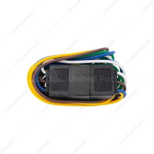 5-Way Squared Moisture Proof M/FM Trailer Connectors w/ Polarized Plugs, 1 pc.