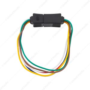 6-Way Squared Moisture Proof M/FM Trailer Connectors w/ Polarized Plugs, 1 Pc.