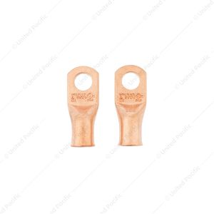 1/0 3/8" HD Seamless Tubular Copper Lug-Flared End 2 Pcs