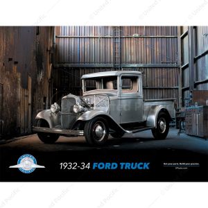 Poster of United Pacific 1932 Ford Truck in Bare Metal Finish