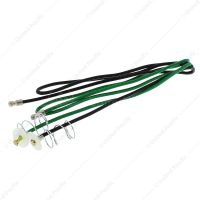Black & Green Cloth Pigtail For Single Contact Sockets