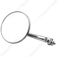 4" Stainless Steel Peep Mirror With Chrome Straight Arm