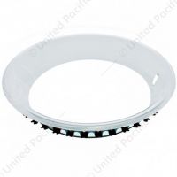 15" X 2.5" Stainless Steel GM Rallye Style Beauty Trim Ring (4/Set)