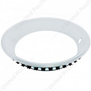 15" X 2.5" Stainless Steel GM Rallye Style Beauty Trim Ring (4/Set)