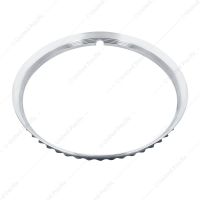 16" Ribbed Stainless Steel Beauty Rim