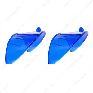 7" Headlight Visor, Blue (Pair)