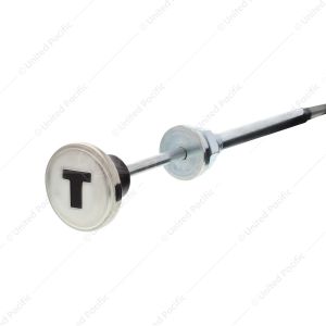 Stainless Steel Throttle Cable With Maroon Knob For 1947-53 Chevy Truck