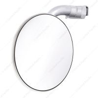 4" Curved Arm Peep Mirror With Convex Mirror Glass
