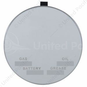 Round Visor Vanity Mirror With Service Info Markers