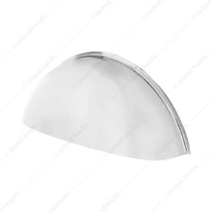 Stainless Steel Stick-Out "Half Moon" Headlight Shield (Pair)