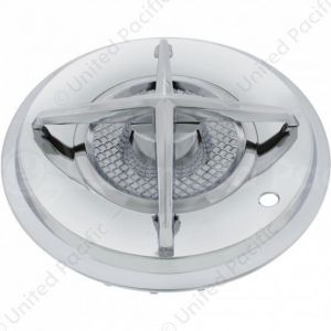 15" Chrome Cross Bar Hubcap (4/Set)