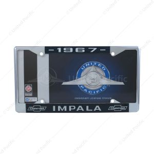 Chrome License Plate Frame For 1967 Chevy Impala