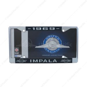 Chrome License Plate Frame For 1969 Chevy Impala