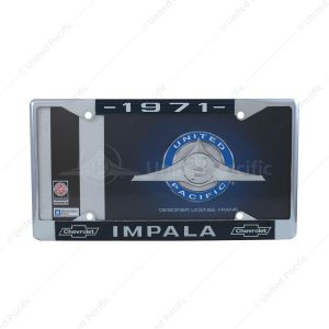 Chrome License Plate Frame For 1971 Chevy Impala