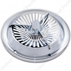 15" Chrome Polara Tri-Bar Hubcap (4/Set)