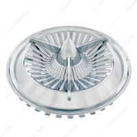 14" Chrome Polara Tri-Bar Hubcap (4/Set)
