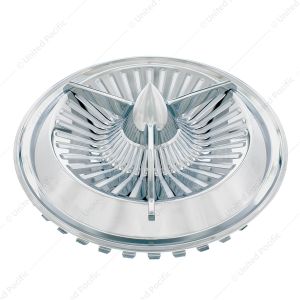 14" Chrome Polara Tri-Bar Hubcap (4/Set)