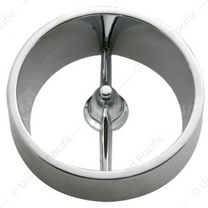 Chrome Metal Tail Light & Backup Light Trim Ring For 1963 Chevy Passenger Car