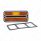 Deluxe Side Marker Light With Stainless Steel Trim For 1968-1972 Chevrolet & GMC Truck-Amber Lens