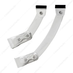 Polished Stainless Steel Windshield Visor Support Kit For Classic Fulton Visors