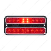 18 LED Side Marker Light With Stainless Steel Trim For 1968-1972 Chevrolet & GMC Truck, Red Lens