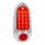 16 LED Tail Light With Stainless Steel Rim For 1949-50 Chevy Passenger Car - L/H