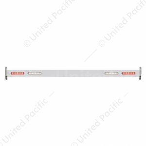 Polished SS Spreader Bar With White And Red LED Lights, Rear For 1932 Ford Car