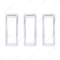 Tail Light Bezels Set For 1967 Ford Mustang (3/Set)