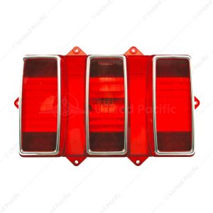 Tail Light Lens With Stainless Steel Trim For 1969 Ford Mustang