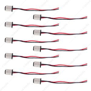 1157 Double Contact Stlye 3-Wire Tail Light Socket Adapter (10 Pcs)