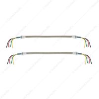 12-3/4" Braided SS Headlight Conduit With 5 Wires For 1928-1932 Ford Car/Truck (Pair)