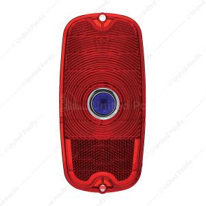 Tail Light Lens With Blue Dot For 1960-66 Chevy Fleetside Truck