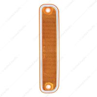 Side Marker Light With Stainless Steel Trim For 1973-80 Chevy Truck, Amber Lens