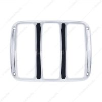 Chrome Tail Light Bezel With Black Painted Detail For 1964.5-66 Ford Mustang