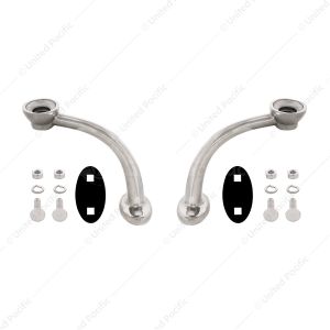 Polished Stainless Steel Hotrod Headlight Stands (Pair)