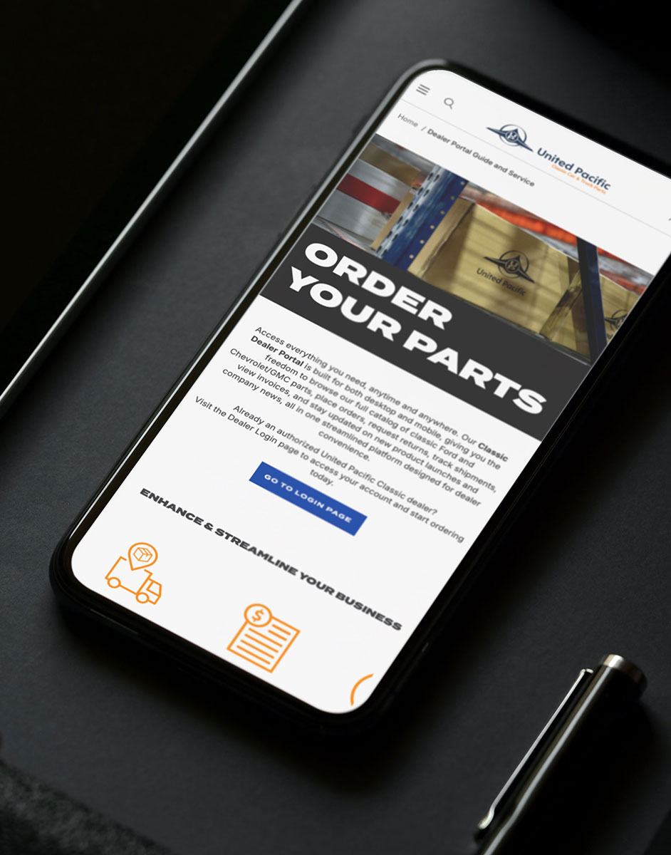 Classic Portal Page on the Mobile Device