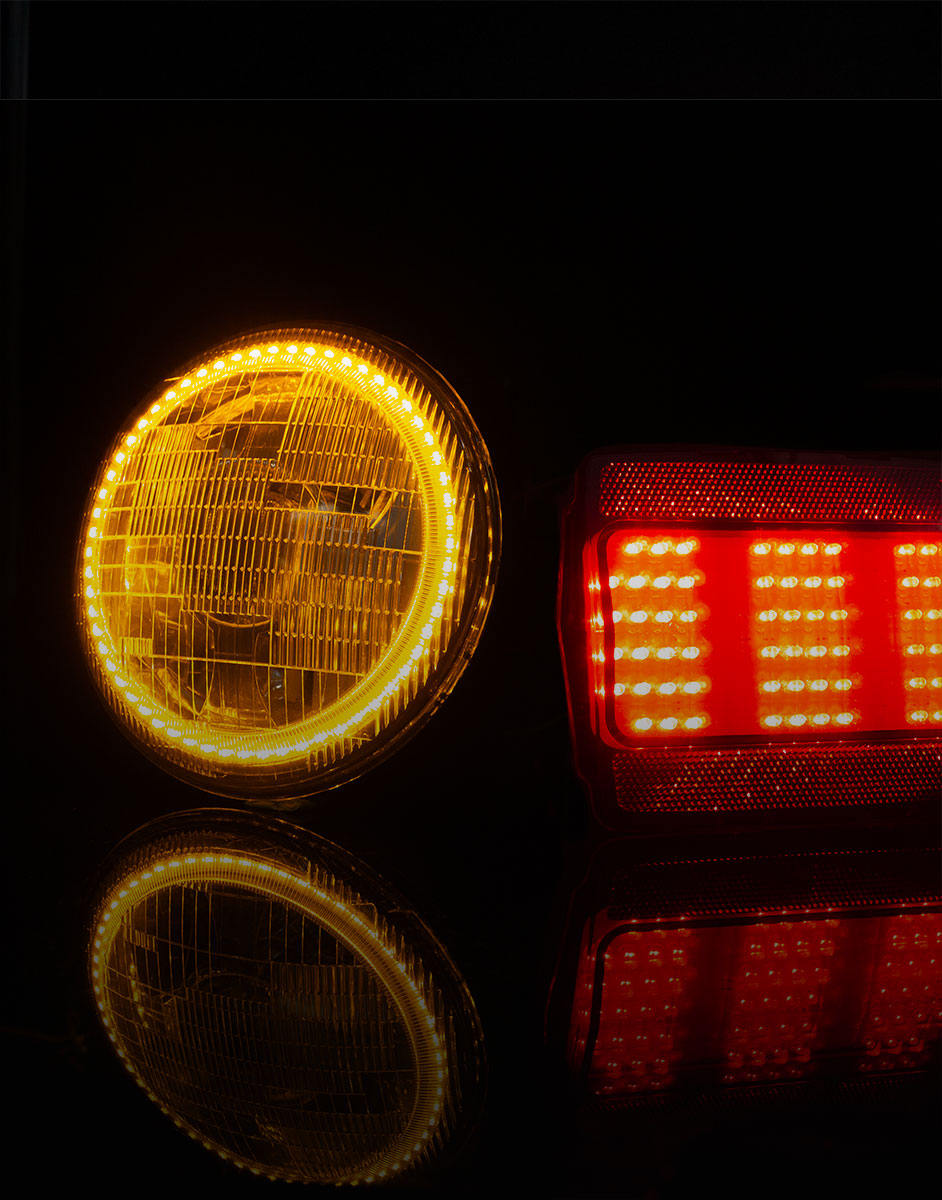 United Pacific Classic LED Lights - Headlight & Mustang Tail Light