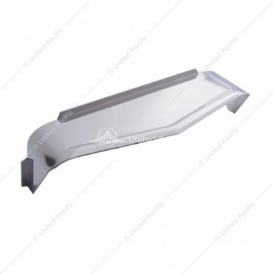 Stainless Steel Visor For 5" X 7" Rectangular Headlight, Ribbed Lip Style