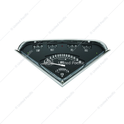 Tach Force Gauge Package, Black For 1955-59 Chevy Truck