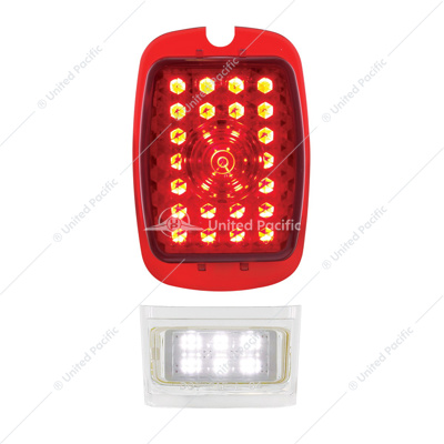 27 LED Sequential Tail Light With 6 LED LP Light For Chevy Car (1937-1938) & Truck (1940-1953) - L/H