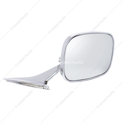 Rectangular Exterior Mirror With Convex Mirror Glass For 1968-72 Chevy Passenger Car - R/H